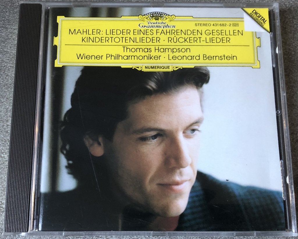MAHLER - LIEDER - THOMAS HAMPSON - WIENER - BERNSTEIN, Mahler, Ophalen of Verzenden, Zo goed als nieuw, Romantiek