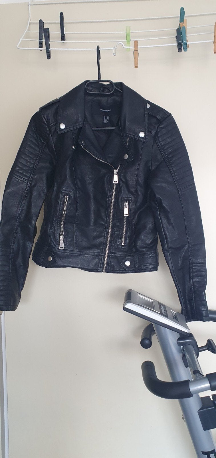 biker jack zwart maat S, Ophalen, Vera Moda, Zwart, Zo goed als nieuw