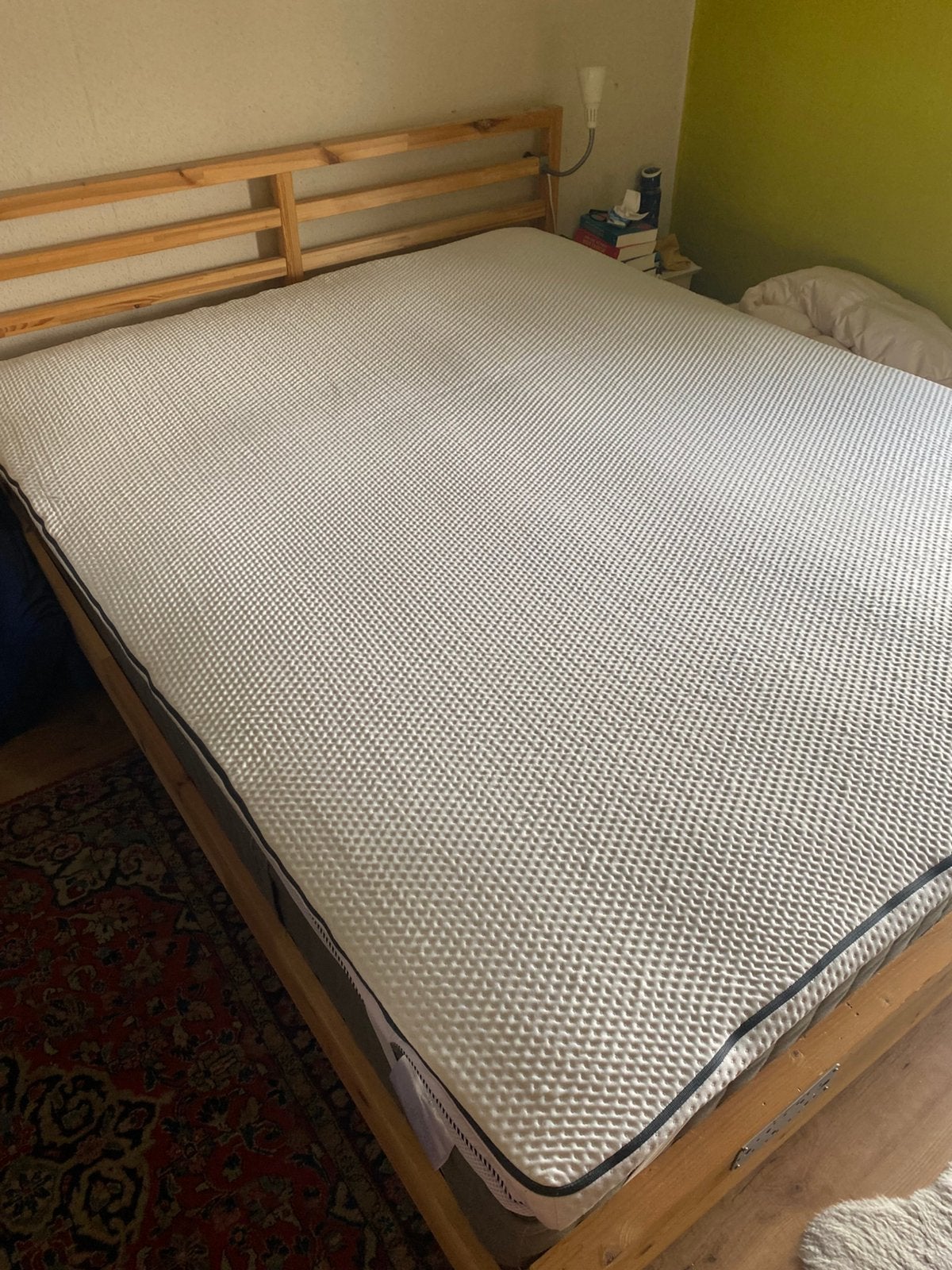 Emma oplegger 180/200 zgan, Tweepersoons, Ophalen of Verzenden, Zo goed als nieuw, Matras