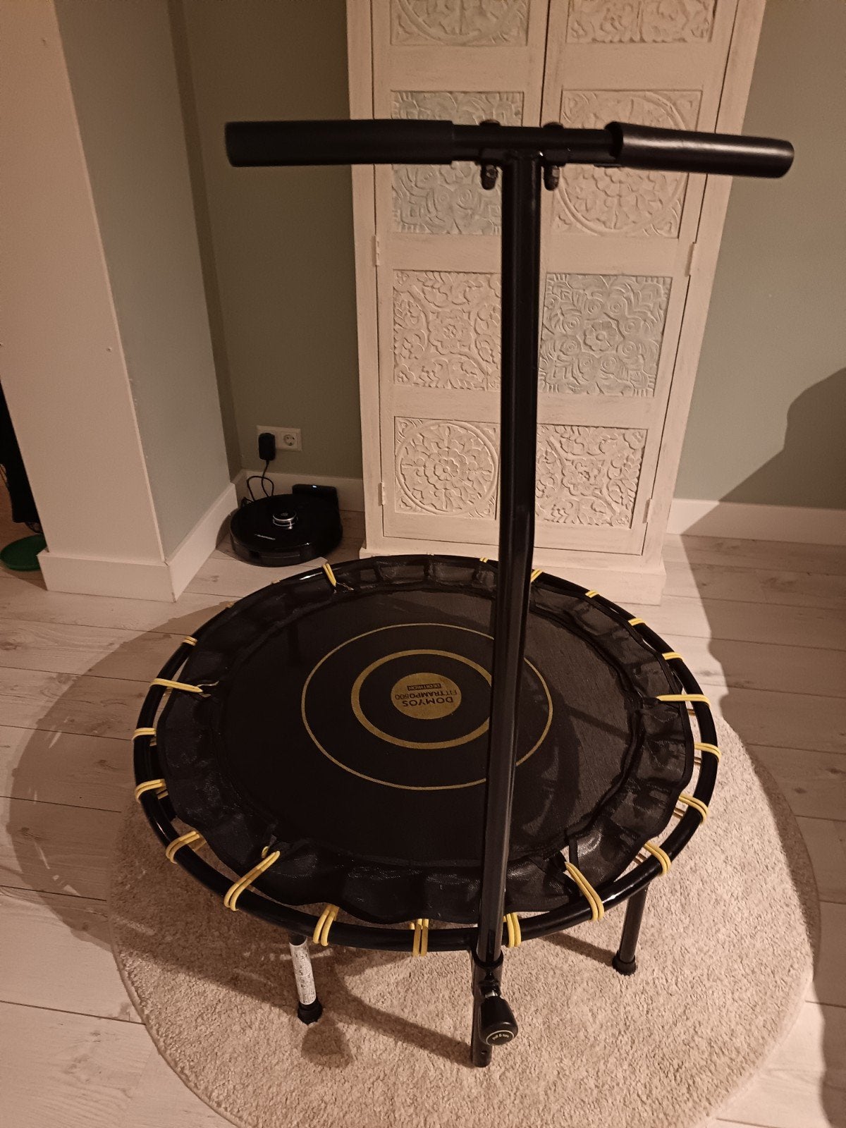 Domyos Fitness Trampoline Zo Goed Als Nieuw Inclusief Tapijt, Ophalen, Zo goed als nieuw, Buik, Overige typen