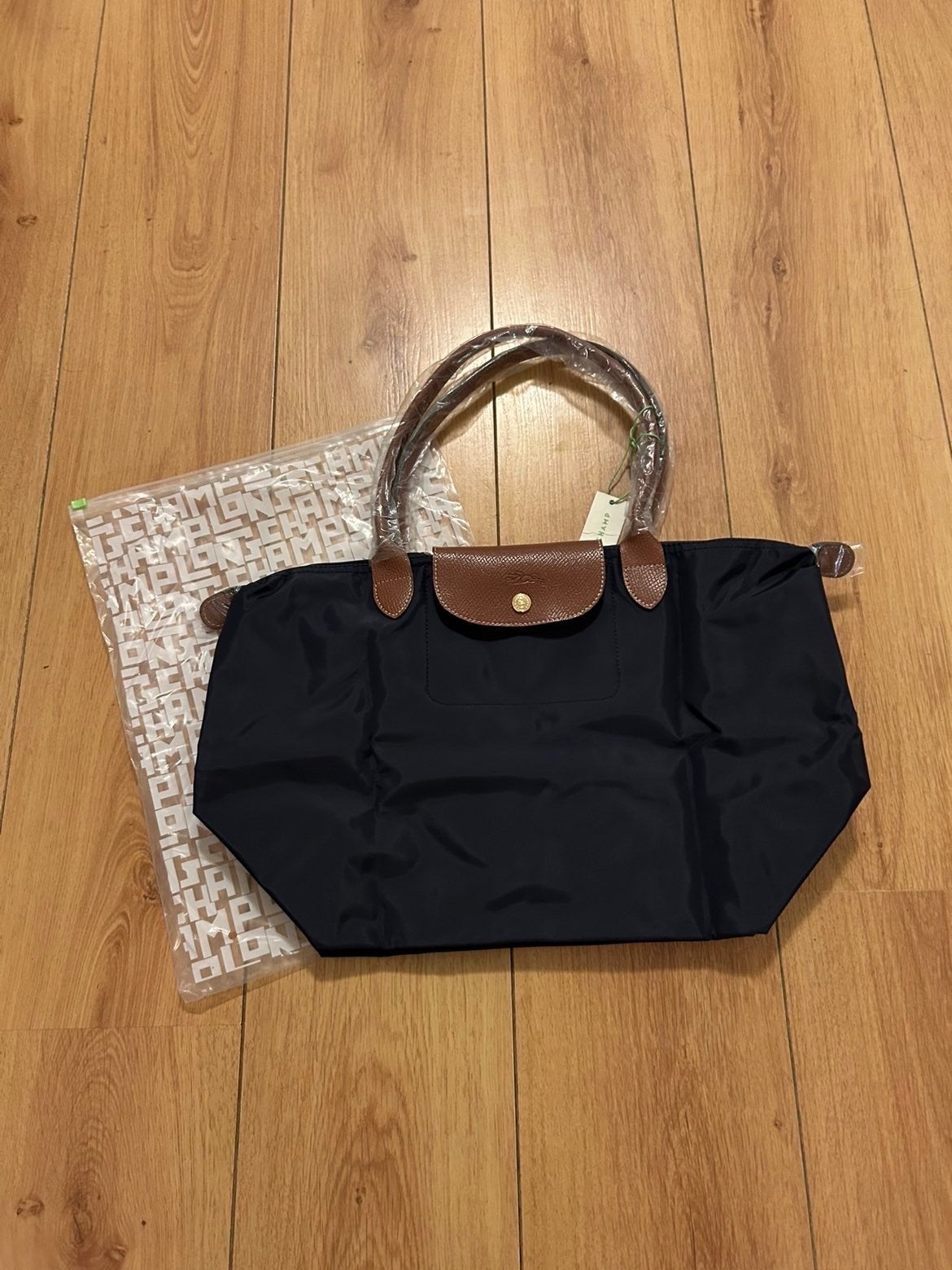 Longchamp Le Pliage Shopper Maat L Donkerblauw, Ophalen of Verzenden, Nieuw, Blauw, Shopper