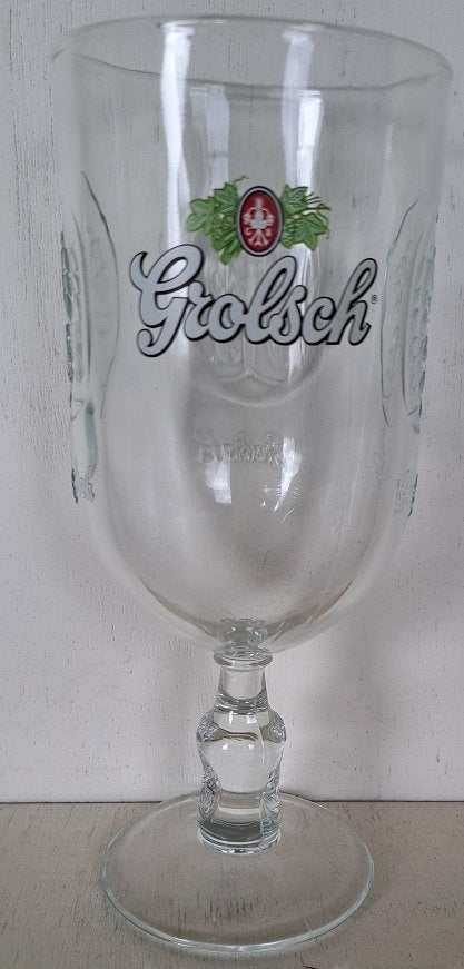 Grolsch Bierglas Beugel met logo 6, Ophalen of Verzenden, Zo goed als nieuw, Glas of Glazen, Grolsch