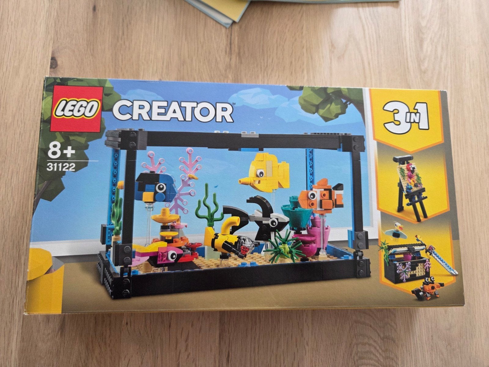 Lego Creator 3 in 1 aquarium schatkist schilderij 31122, Inclusief instructies, Lego, Ophalen of Verzenden, Zo goed als nieuw
