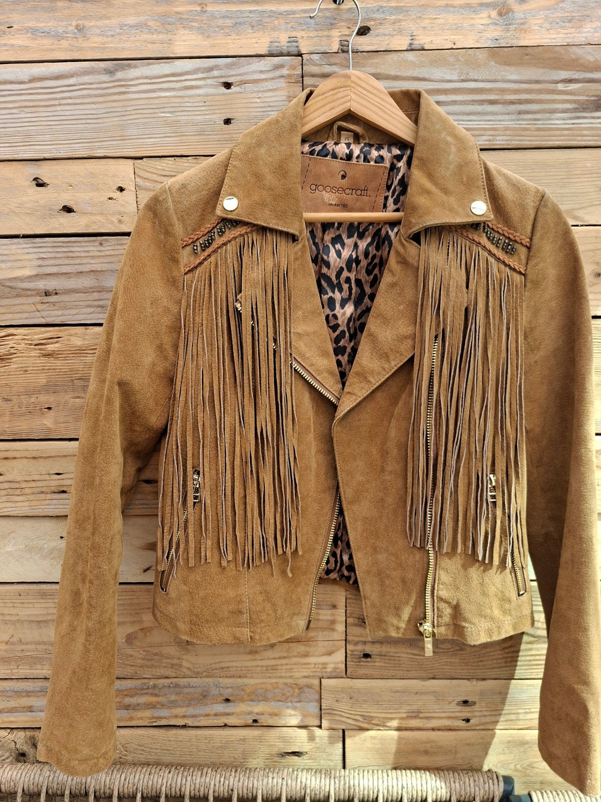 Suede jasje Goosecraft Maat M, Ophalen of Verzenden, Nieuw, Maat 38/40 (M)
