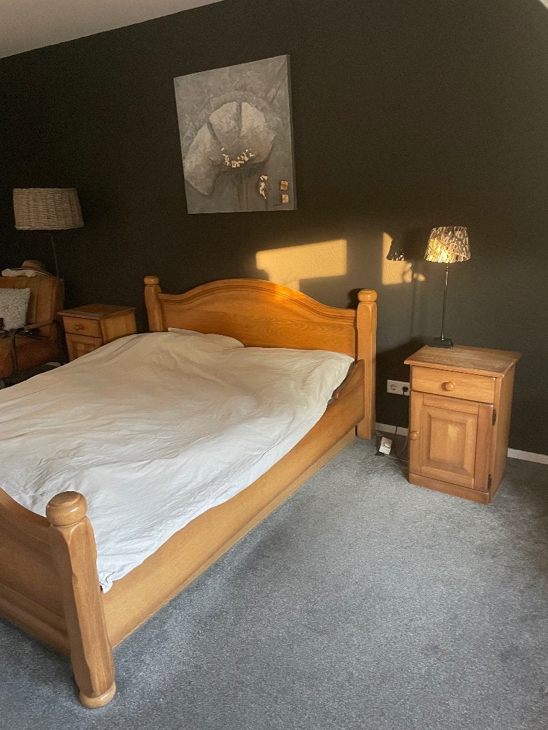 Waterbed met ombouw, Huis en Inrichting, Gebruikt, Tweepersoons, Ophalen of Verzenden, 200 cm