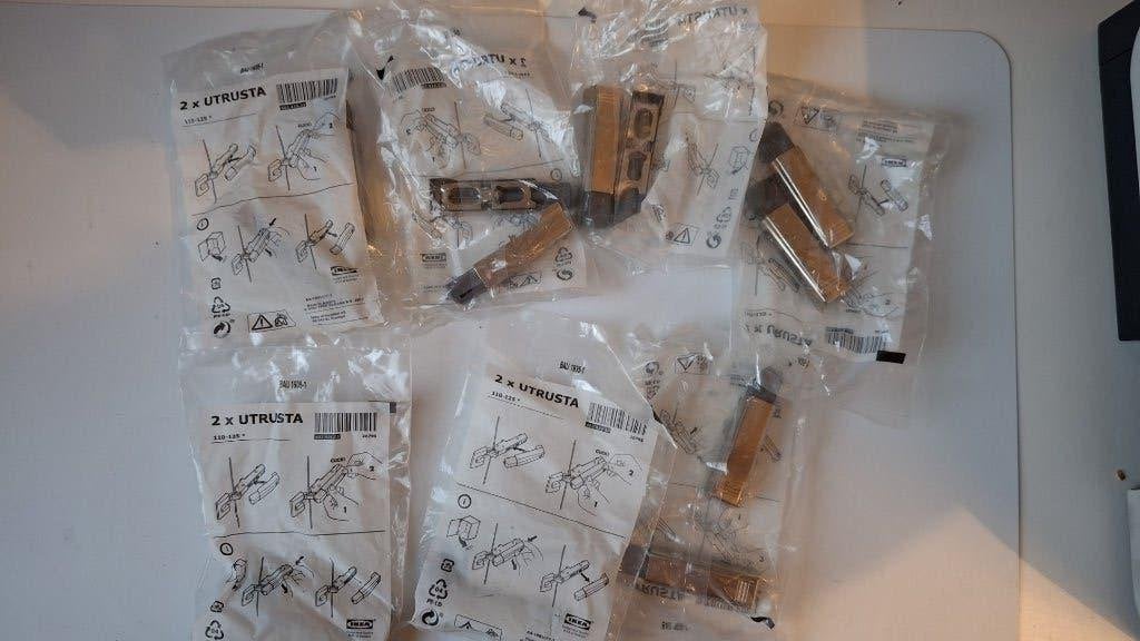 Utrusta Ikea 7x set softclose kastdeur drukbeslag, Nieuw, Minder dan 100 cm, 25 tot 50 cm, 50 tot 100 cm