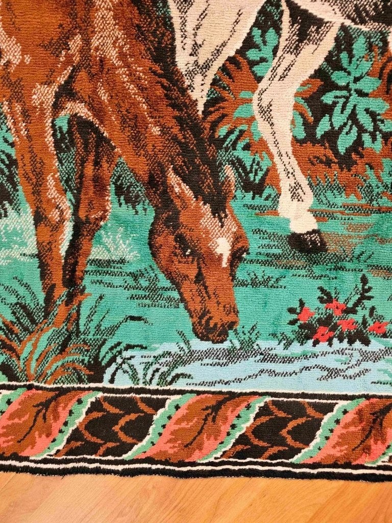 Wandkleed paarden 165/110 cm, Meerkleurig, Djt@dejuistetoon.eu, Ophalen of Verzenden, Zo goed als nieuw