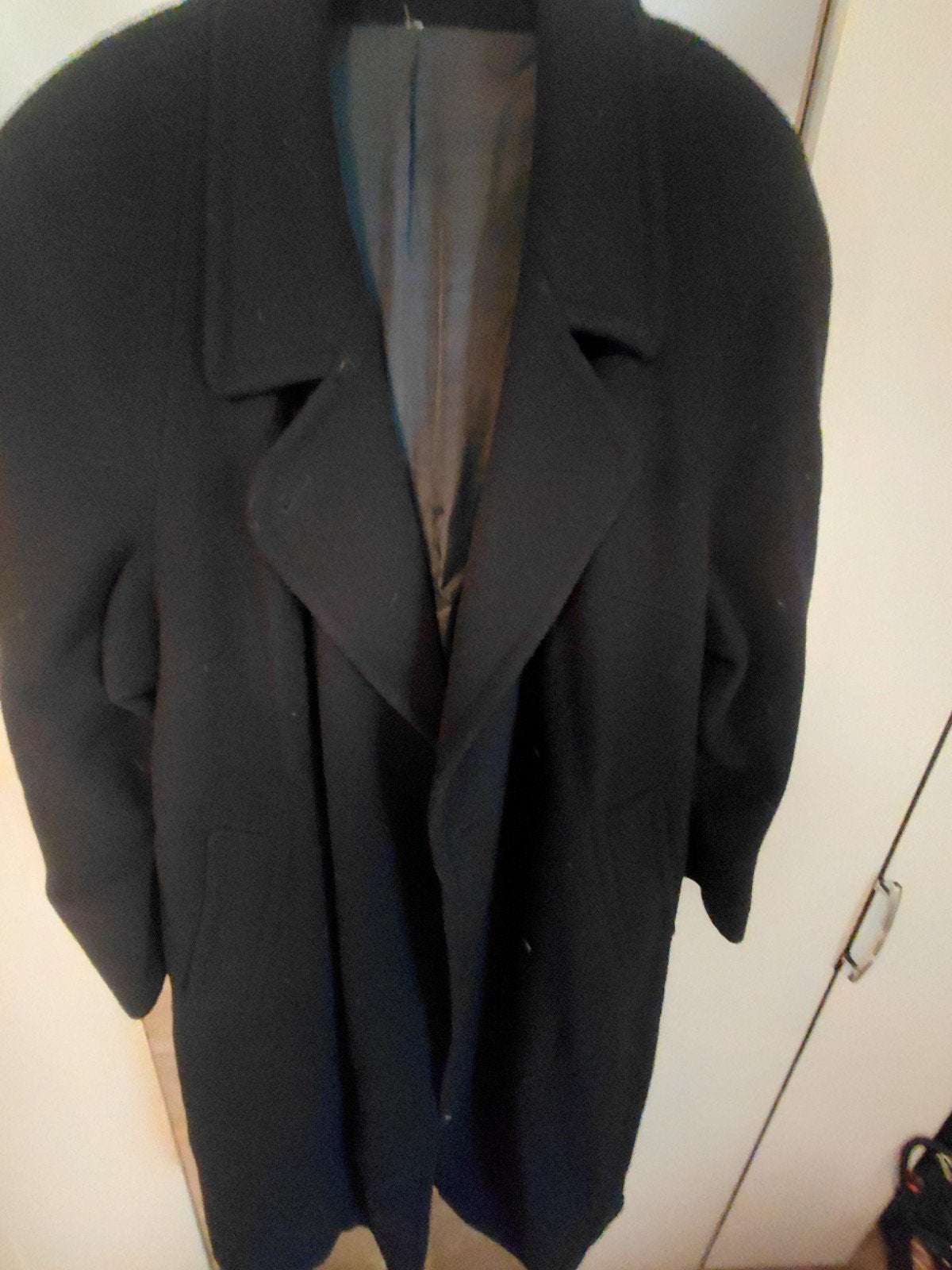 Berghaus Design Zwarte Wollen Jas - Maat M, Blauw, Berghaus Design, Maat 46/48 (XL) of groter, Ophalen of Verzenden