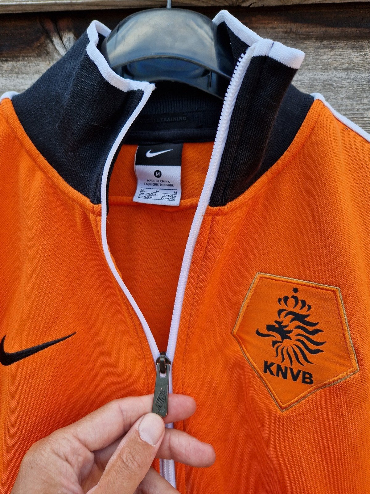 Nederlands elftal Trainingsjack 2010 Anthem N98 vest, Maat 48/50 (M), Nike, Oranje, Ophalen of Verzenden