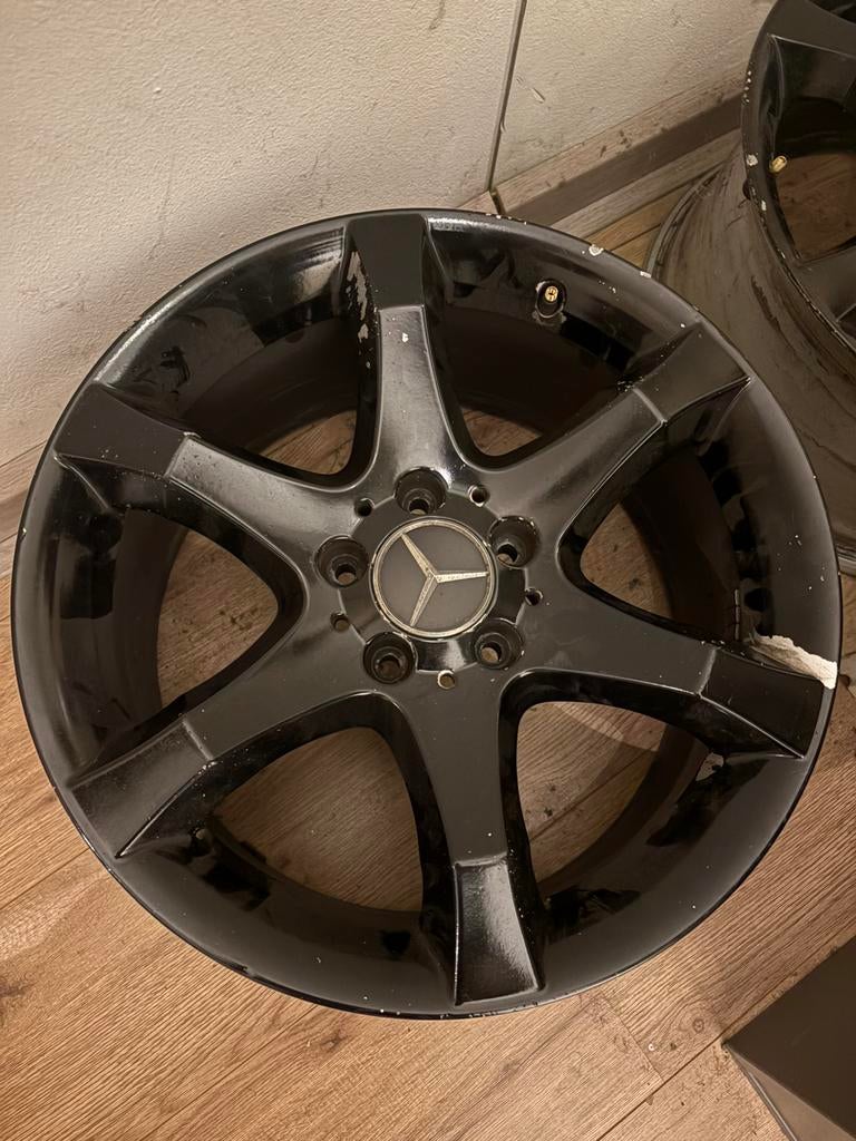 17 inch Mercedes breedset Hoedus velgen, Ophalen, Gebruikt, Velg(en), 17 inch