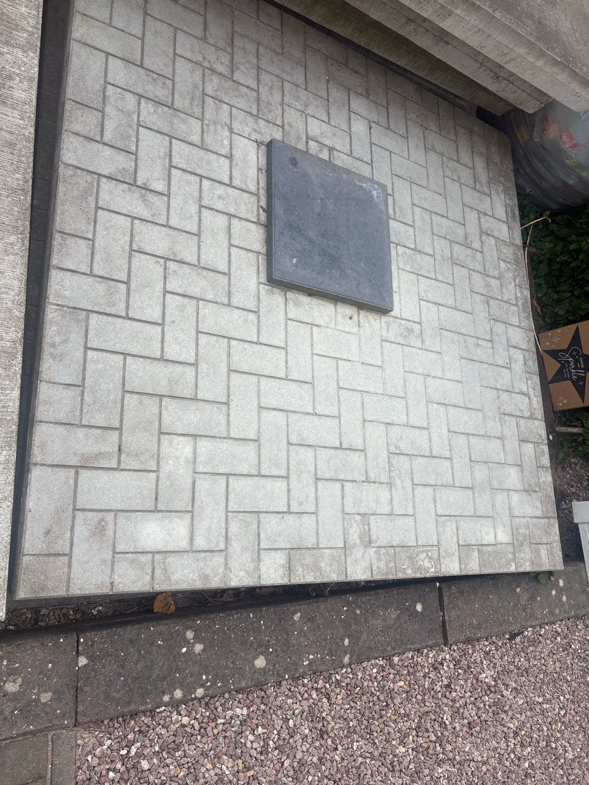 5 betonnen platen 2x2 meter, 10 cm dik, Ophalen, Gebruikt, Overige typen, 10 m² of meer