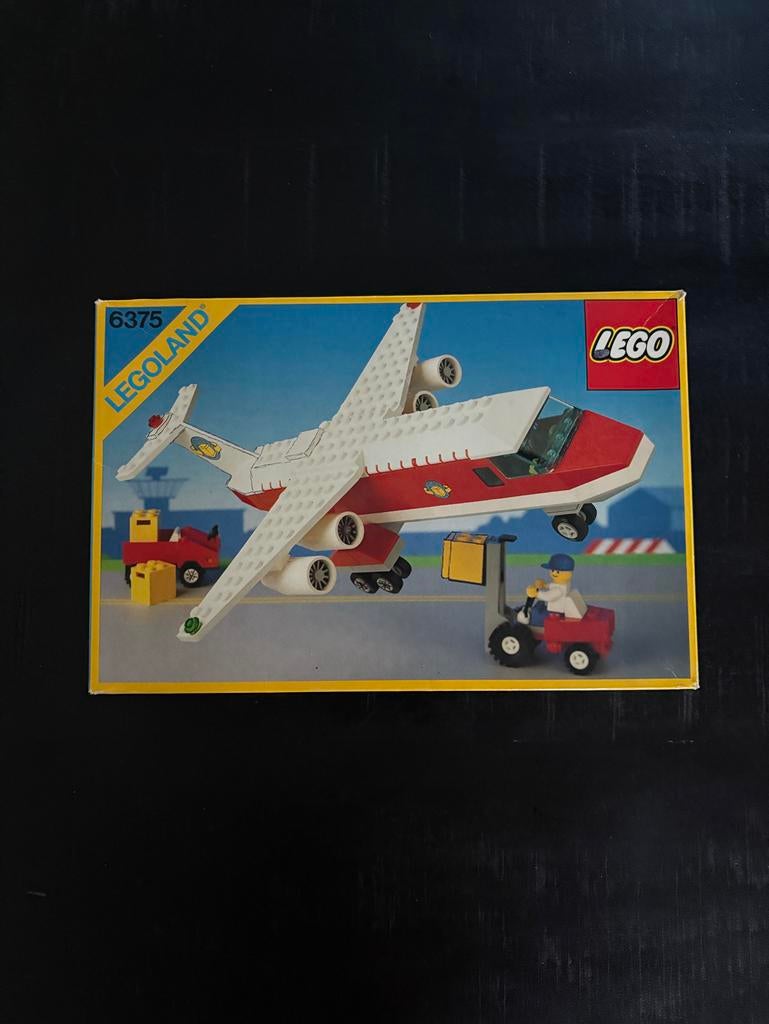 Vintage LEGO Legoland 6375  Vliegtuig (1985), Ophalen of Verzenden, Zo goed als nieuw, 1:72 tot 1:144, Overige merken