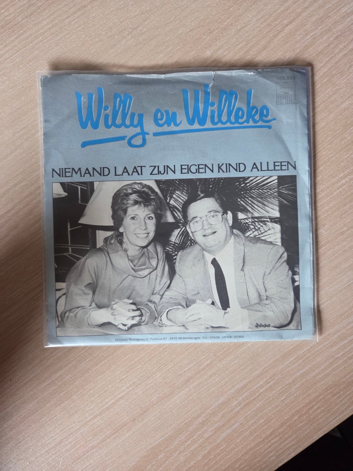 Willy en Willeke - Niemand Laat Zijn Eigen Kind Alleen, Cd's en Dvd's, Vinyl Singles, Gebruikt, 7 inch, Ophalen of Verzenden, Overige typen
