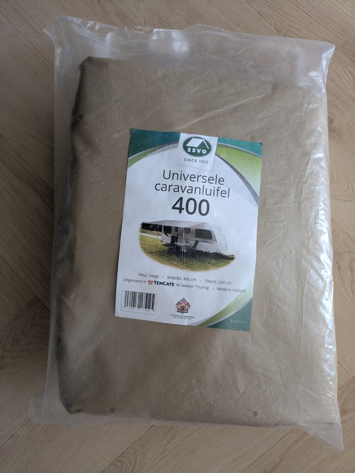 Universele caravan luifel beige / ESVO/ 400 / ten Cate doek, Caravans en Kamperen, Ophalen of Verzenden, Nieuw