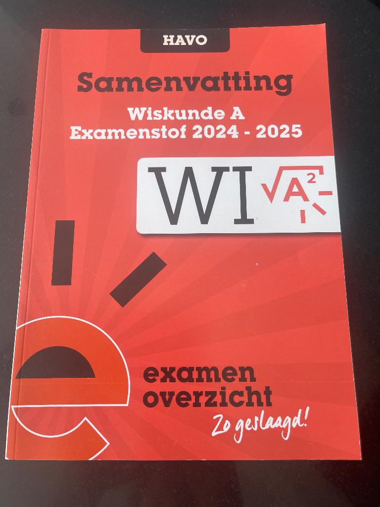 Examentraining Wiskunde, Ophalen, Zo goed als nieuw, HAVO, Wiskunde A