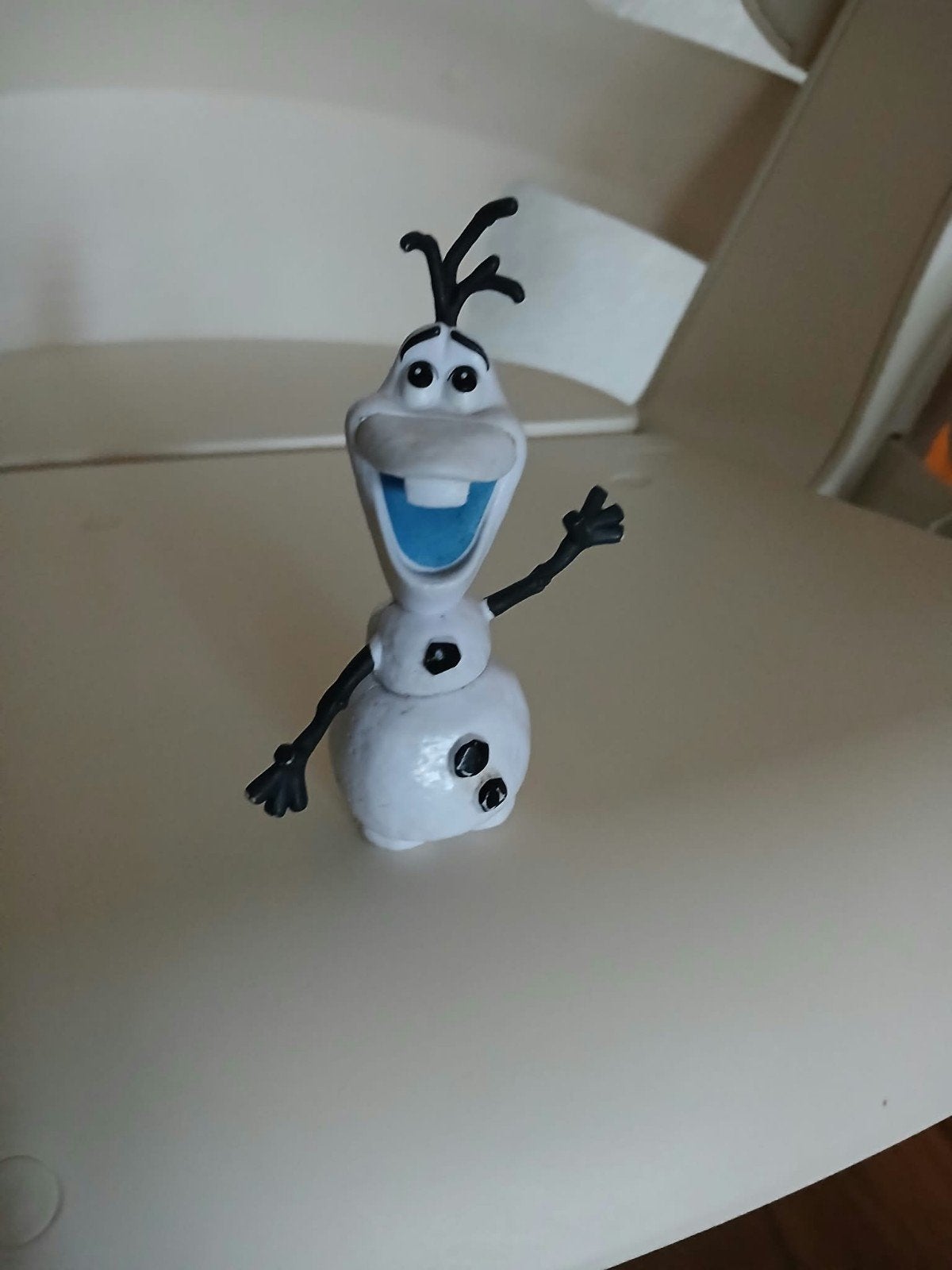 Figuurtje Disney Olaf Sneeuwpop uit Frozen zonder neus., Ophalen of Verzenden, Overige figuren, Zo goed als nieuw, Overige typen