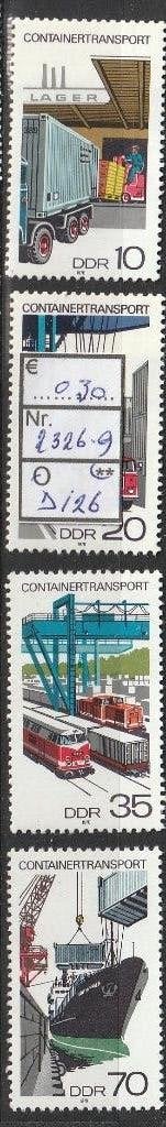 DDR Containervervoer Michel 2326-9 Nr.D126p, Verzenden, DDR, Postfris