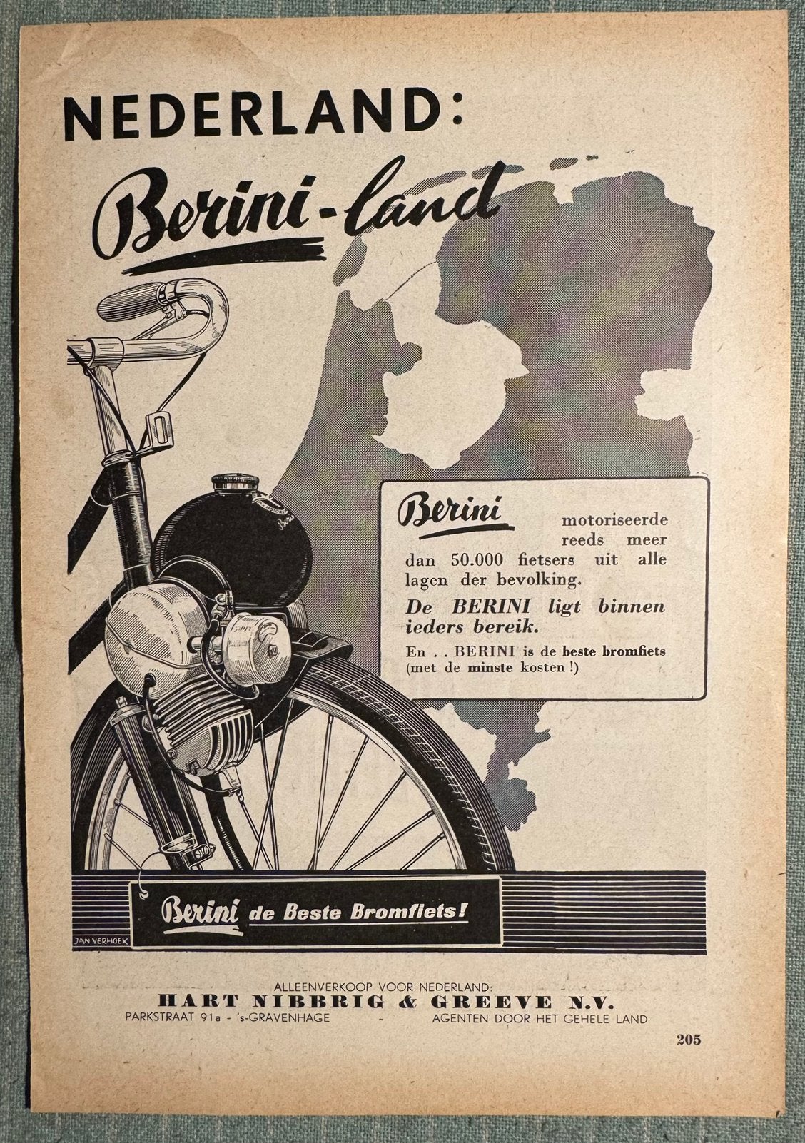 Advertentie Berini eitje, Ophalen of Verzenden, Zo goed als nieuw, Motoren