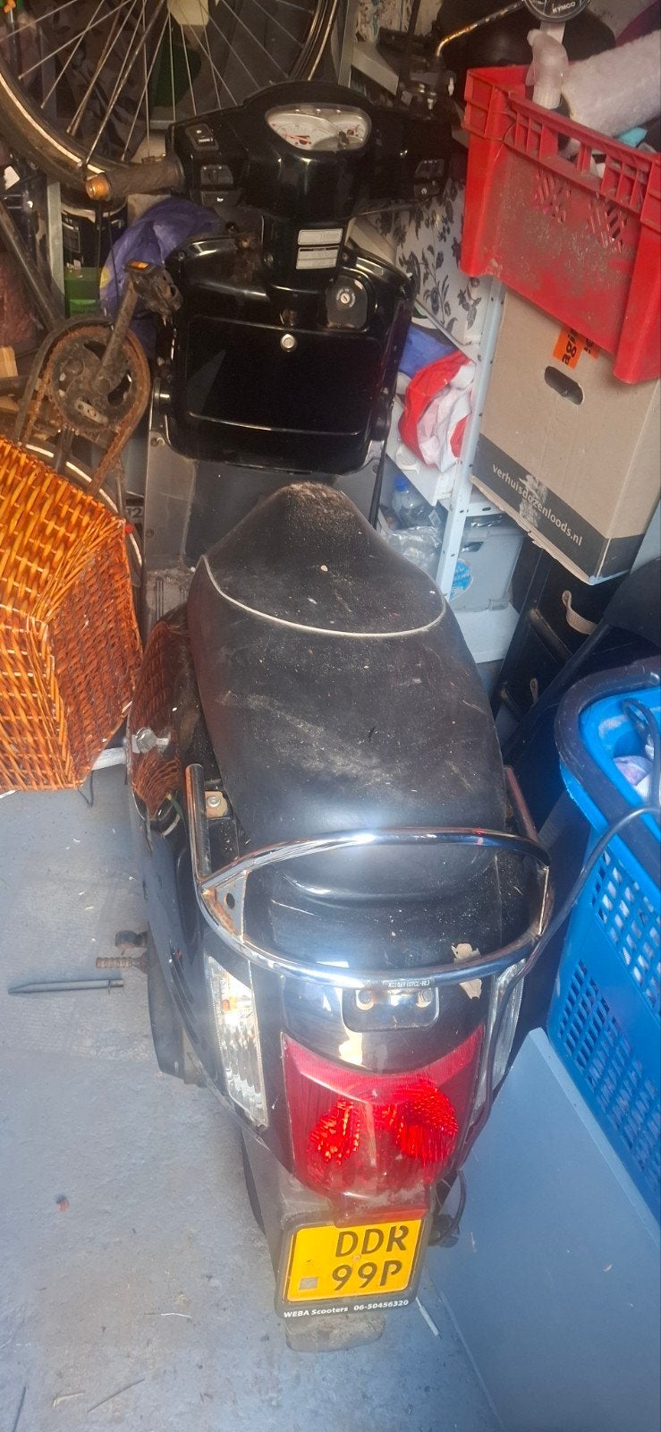 Scooter voor de handige klusser - voorvork kapot, Ophalen of Verzenden, Gebruikt, Benzine, Overige merken