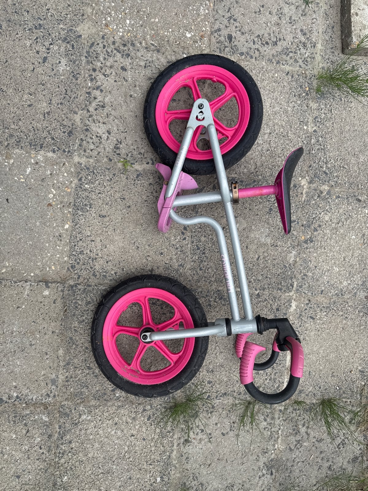 Chillafish Loopfiets - Roze/Grijs, Ophalen of Verzenden, Gebruikt, Minder dan 16 inch