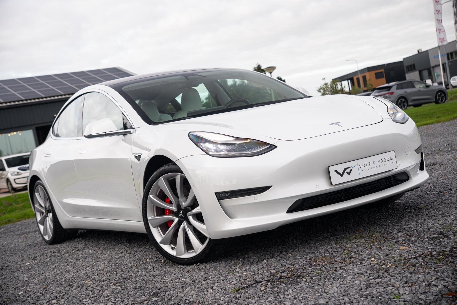 Tesla Model 3 Performance AWD 75 kWh|Org NL NAP|1 Eig|Panora, Auto's, Automaat, Dealer onderhouden, 462 pk, 24 min