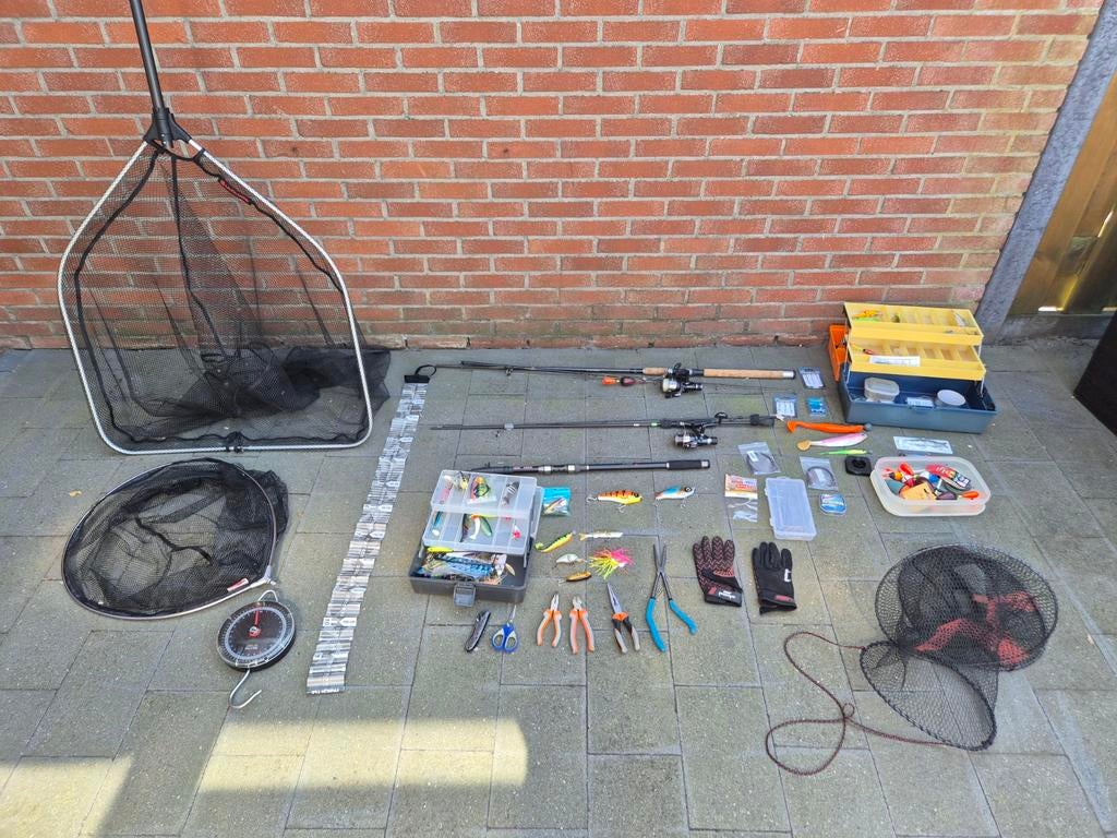 Complete roofvisset: snoek, meerval, baars, forel, Ophalen, Gebruikt, Complete set