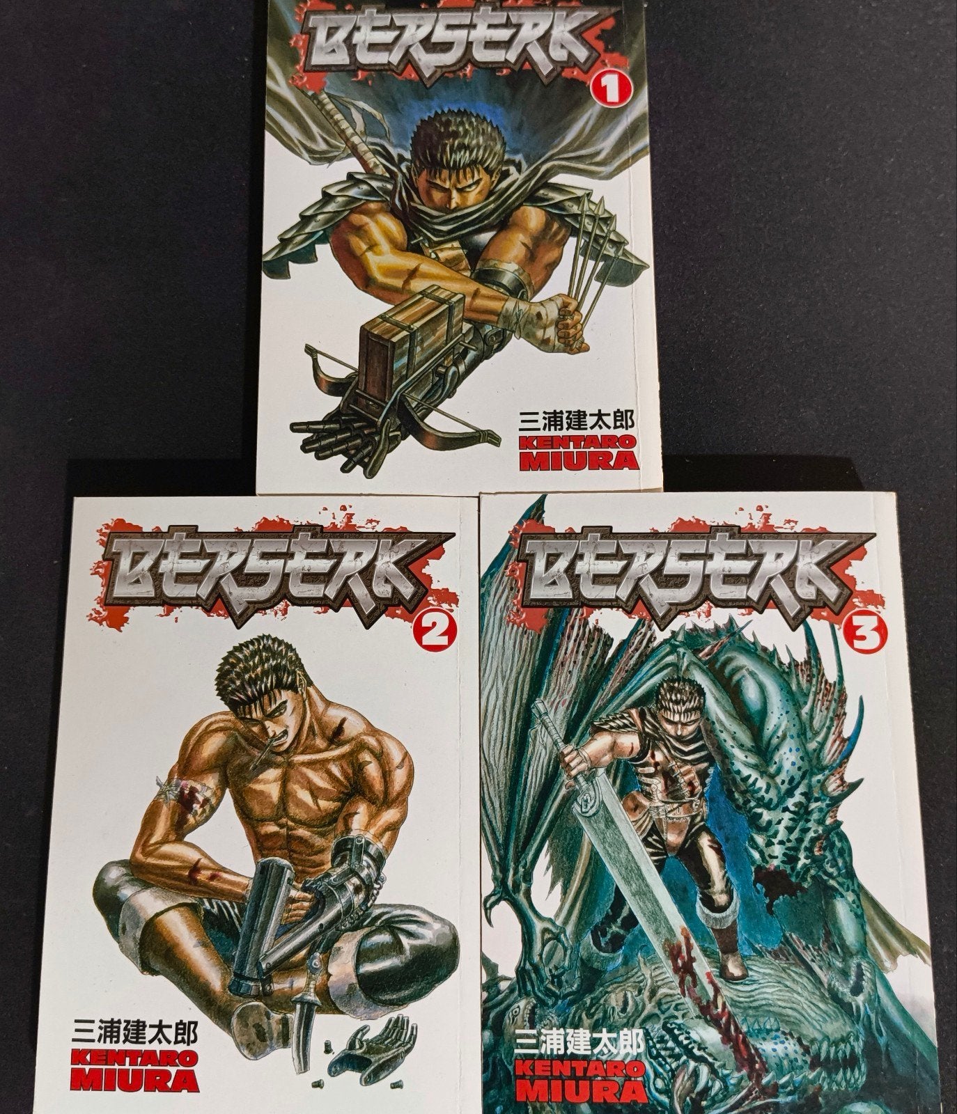 Berserk 1,2 en 3, Boeken, Strips | Comics, Gelezen, Meerdere comics, Japan (Manga), Ophalen