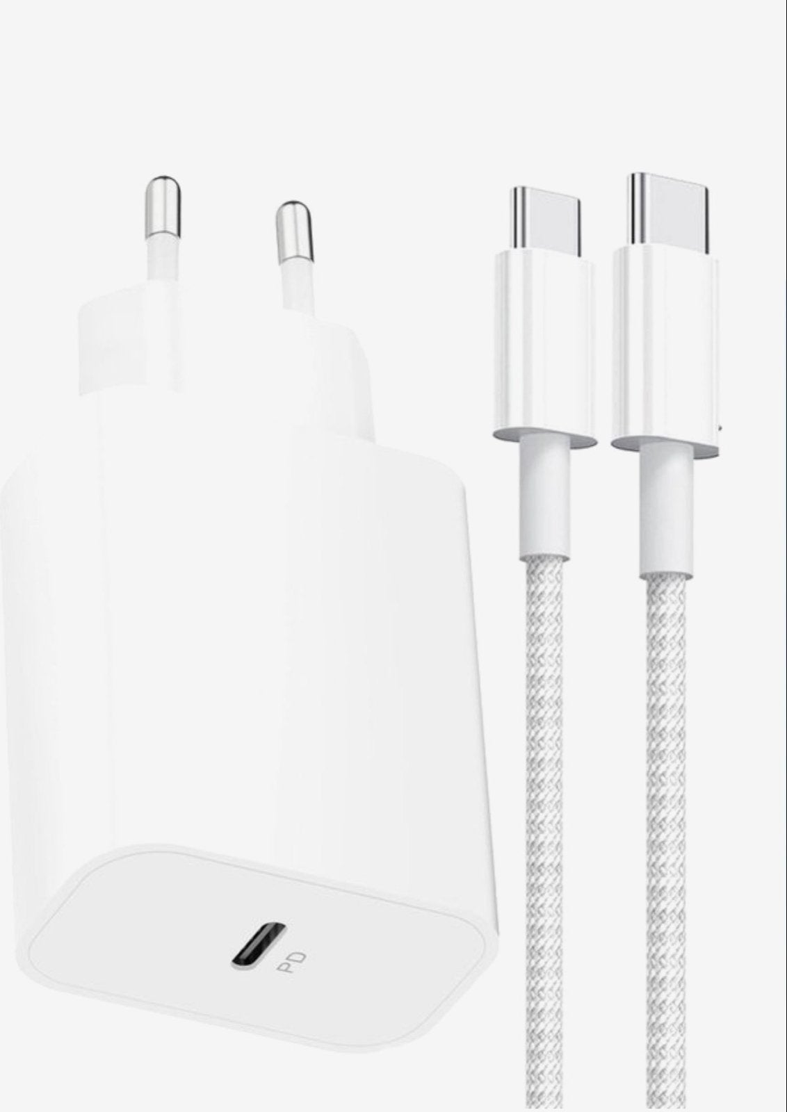 20W Snellader met USB-C Kabel - GaN Technologie