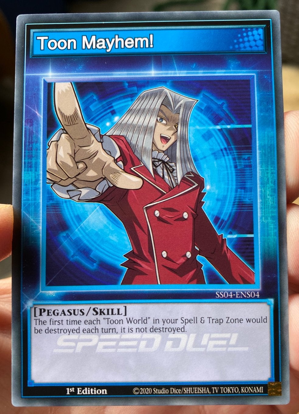 Yu-Gi-Oh! Toon Mayhem SS04 1st Skill Duel Promo !, Hobby en Vrije tijd, Verzamelkaartspellen | Yu-gi-Oh!, Ophalen of Verzenden