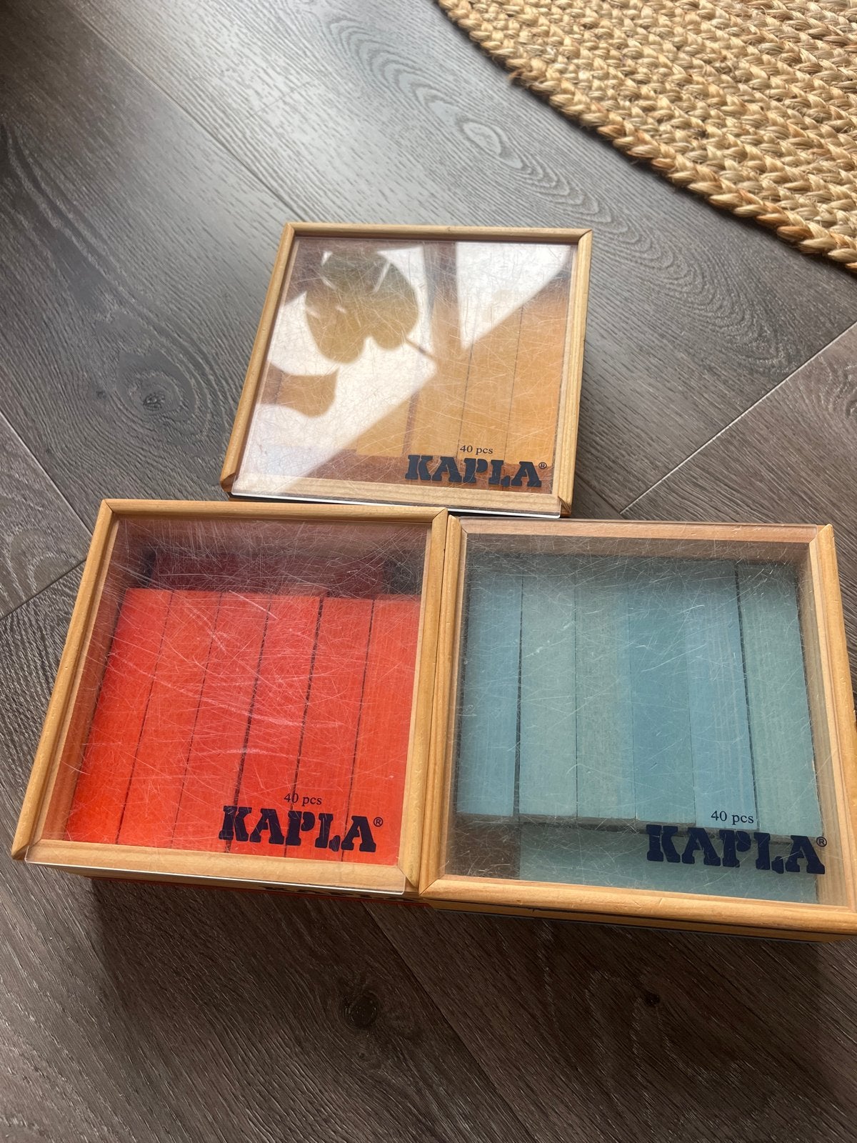 KAPLA bouwplankjes set - 3 dozen van 40 stuks, Kinderen en Baby's, Ophalen of Verzenden, Gebruikt, Overige merken