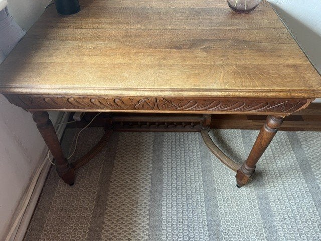 Tafel, Gebruikt, 100 tot 150 cm, Eikenhout, 50 tot 100 cm