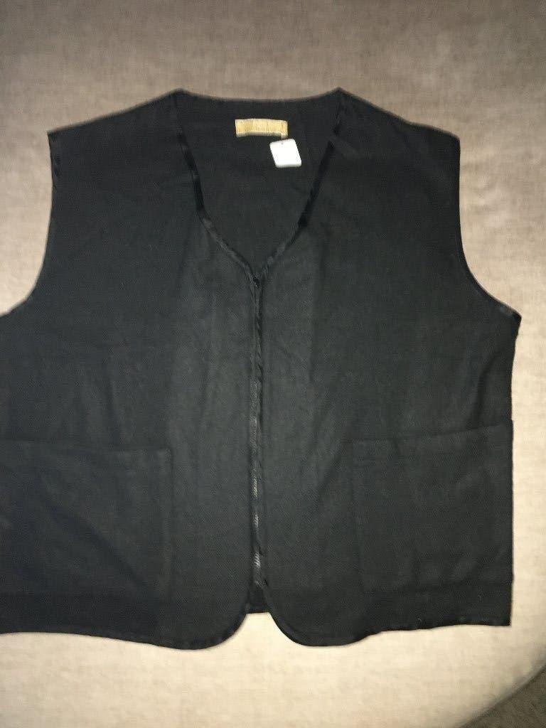 Mooi zwart Overshirt/Fleecevest z/m - merk "9MM", mt. XL, Verzenden, Zo goed als nieuw, Maat 56/58 (XL), Zwart