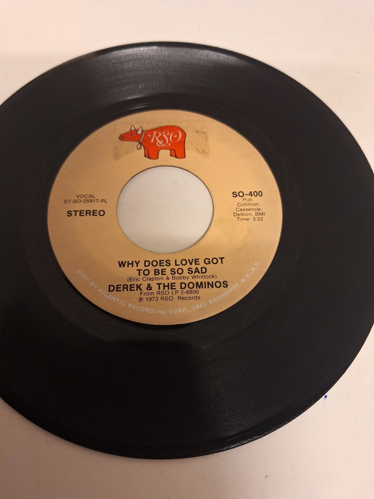 Derek & the Dominos - Why does love got to be so sad, 1973., Verzenden, 7 inch, Poprock