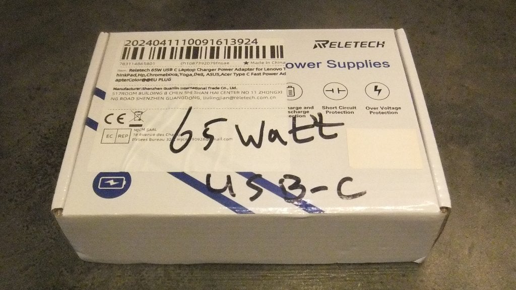 laptop lader usb-c universeel nieuw 10,00., Ophalen of Verzenden, Nieuw, RELETECH