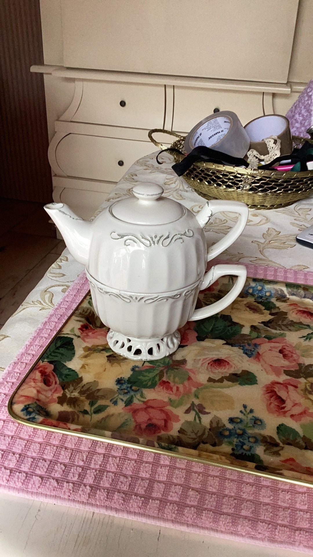 Thee pot met kopje, Verzenden, Nieuw, Overige stijlen, Overige typen