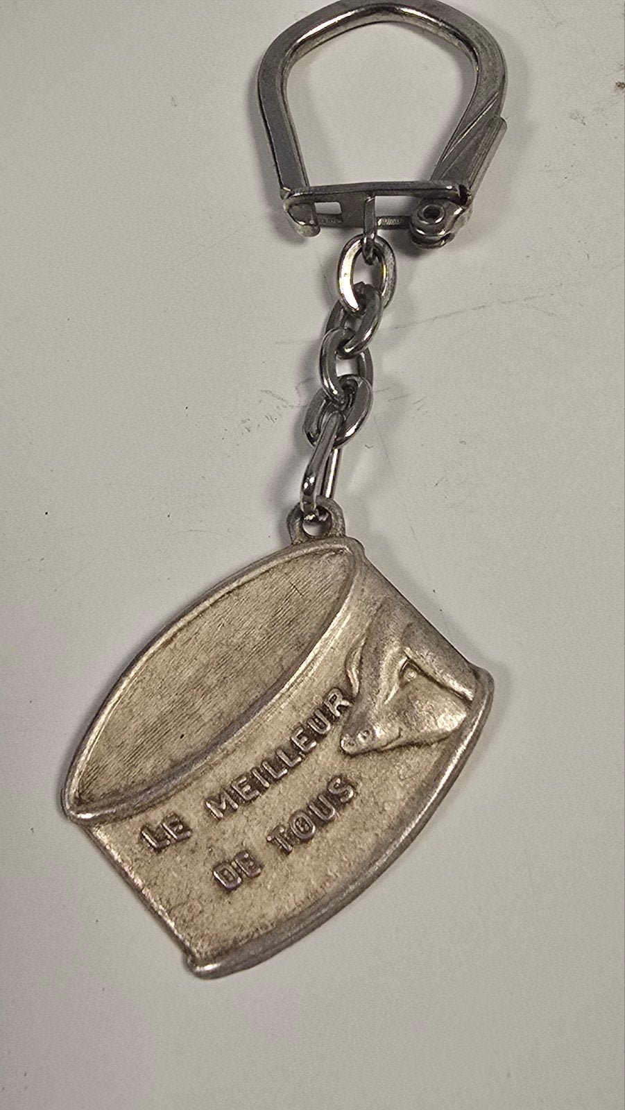 Vintage Franse Sleutelhanger – Charcuterie "GIGÉ" Jean Gavas, Ophalen of Verzenden, Gebruikt