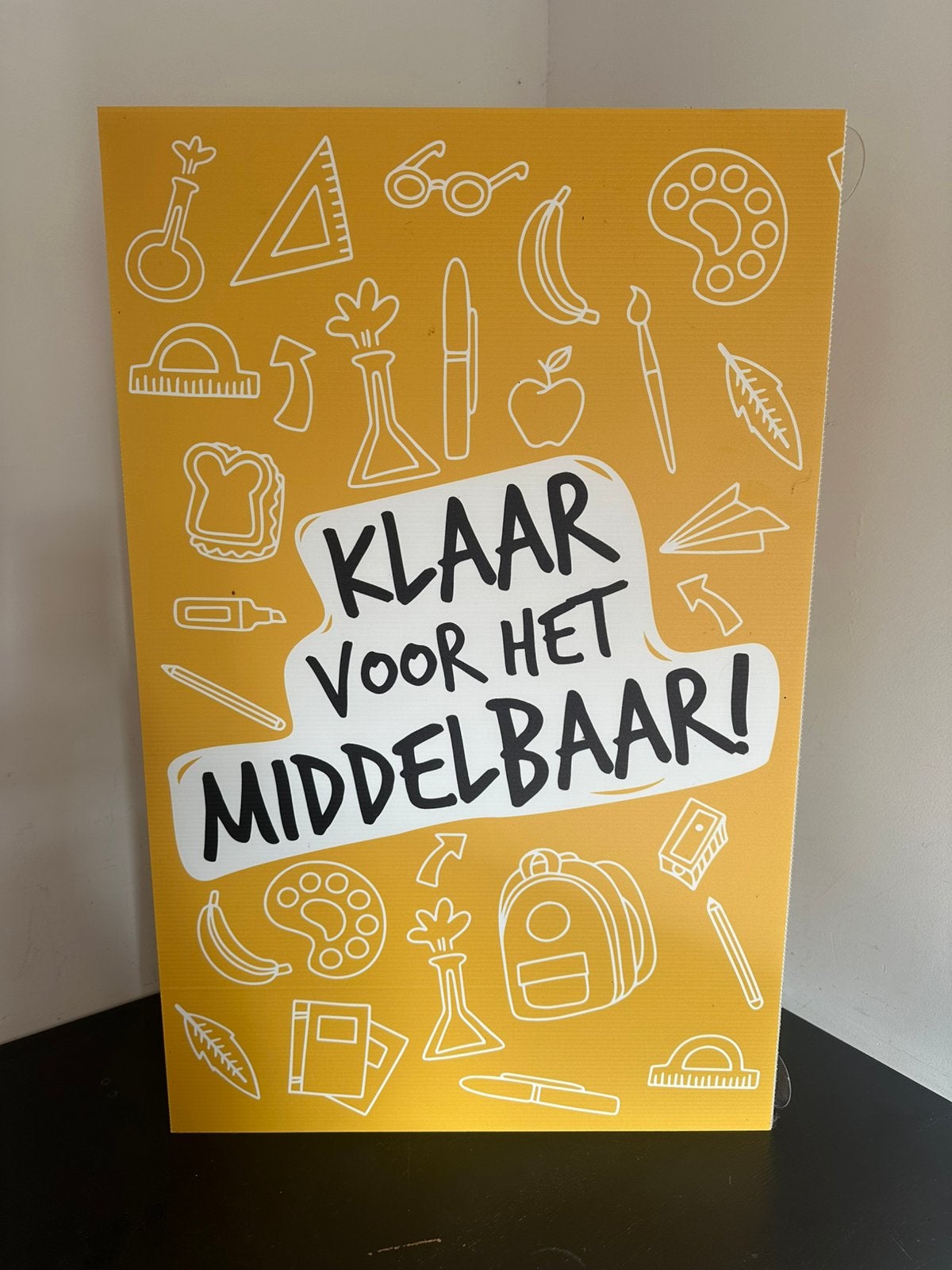 Bord afscheid groep 8, Ophalen, Zo goed als nieuw