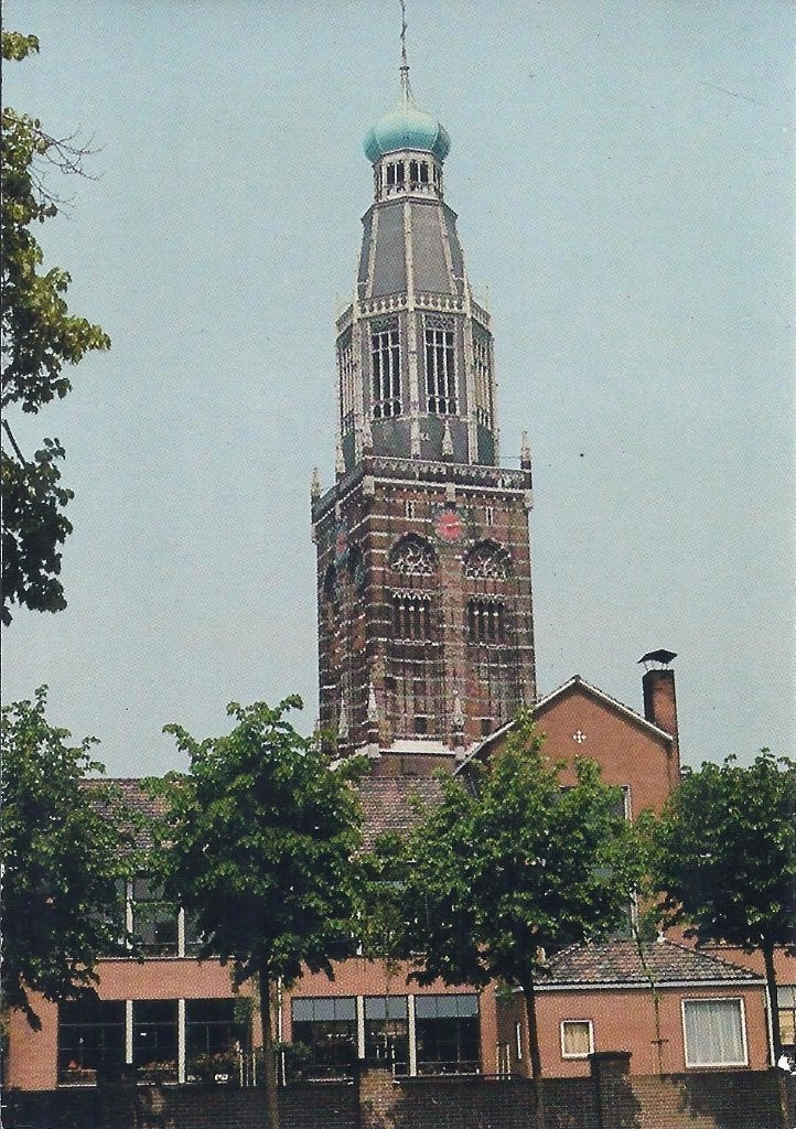 Enkhuizen zuiderkerk ongelopen ansichtkaart ( a1637), Verzamelen, Ophalen of Verzenden, 1980 tot heden, Ongelopen