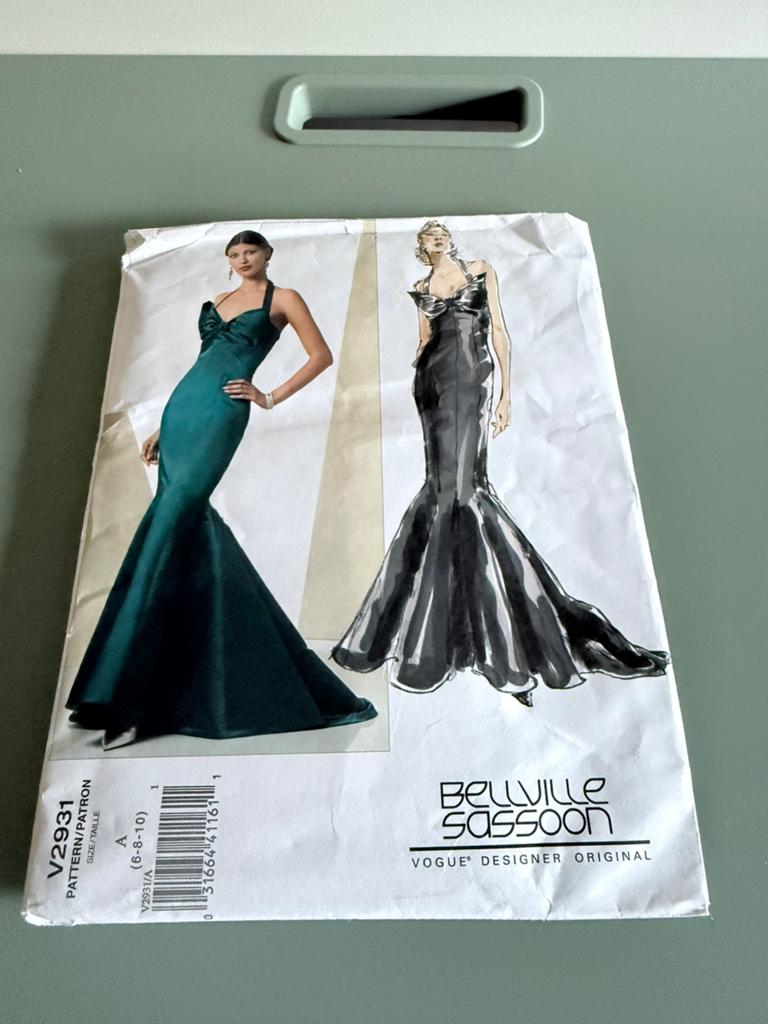 Vogue jurk galajurk trouwjurk naaipatroon V2931 maat 6 8 10, Ophalen of Verzenden, Nieuw, Vrouw, Overige merken