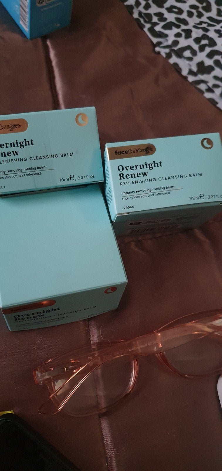 3x Face Facts Overnight Renew Reinigingsbalsem 70ml, Verzenden, Nieuw, Gehele gezicht, Reiniging
