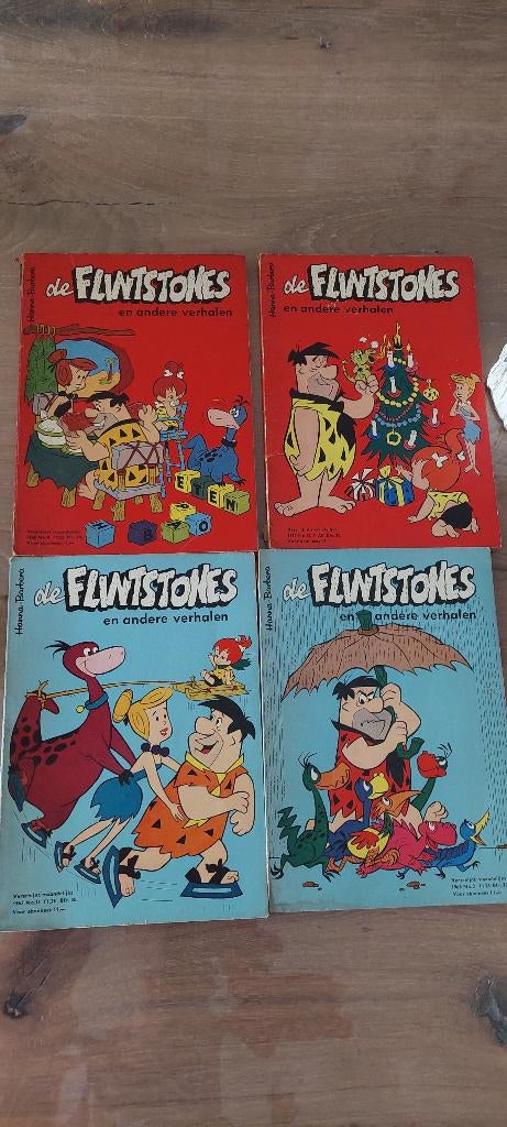 4 boekjes van de Flinstones uit 1967, 1968  (wd30), Boeken, Stripboeken, Gelezen, Meerdere stripboeken, Ophalen of Verzenden