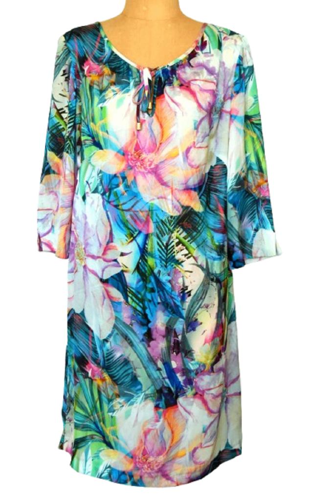 Caroline Biss jurkje, jurk, flowers, Mt. 40, Kleding | Dames, Maat 38/40 (M), Overige kleuren, Verzenden, Zo goed als nieuw