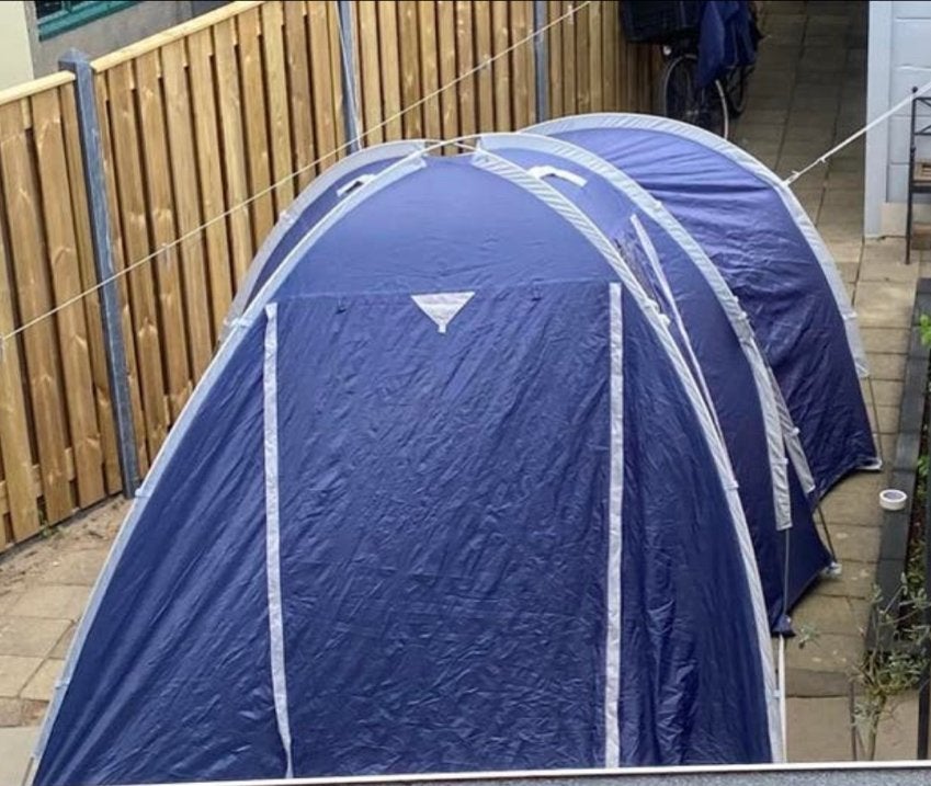 Perry Sport Nimrod 4-persoons koepeltent, Caravans en Kamperen, Ophalen, Gebruikt, Tot en met 4