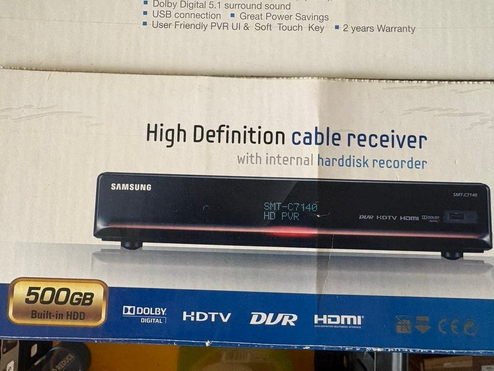 Samsung SMT-C7140 HD PVR Kabelontvanger 500GB HDD, Ophalen of Verzenden, Gebruikt, Harddiskrecorder