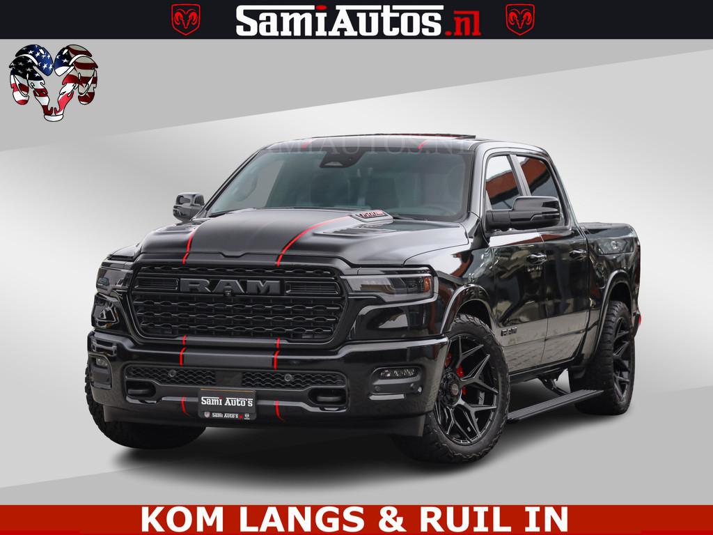 Dodge Ram 1500 Limited Night H.O 540HP 706Nm | Massage + Ful, Automaat, Met garantie (alle), Zwart, Leder