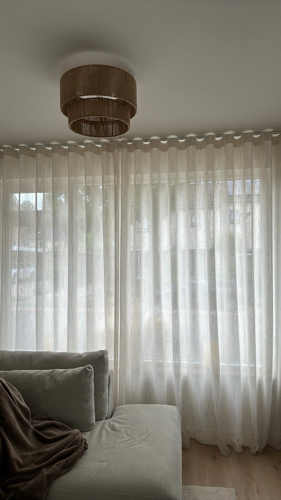 Beige inbetween gordijn, Ophalen, Overige merken, Beige, Nieuw