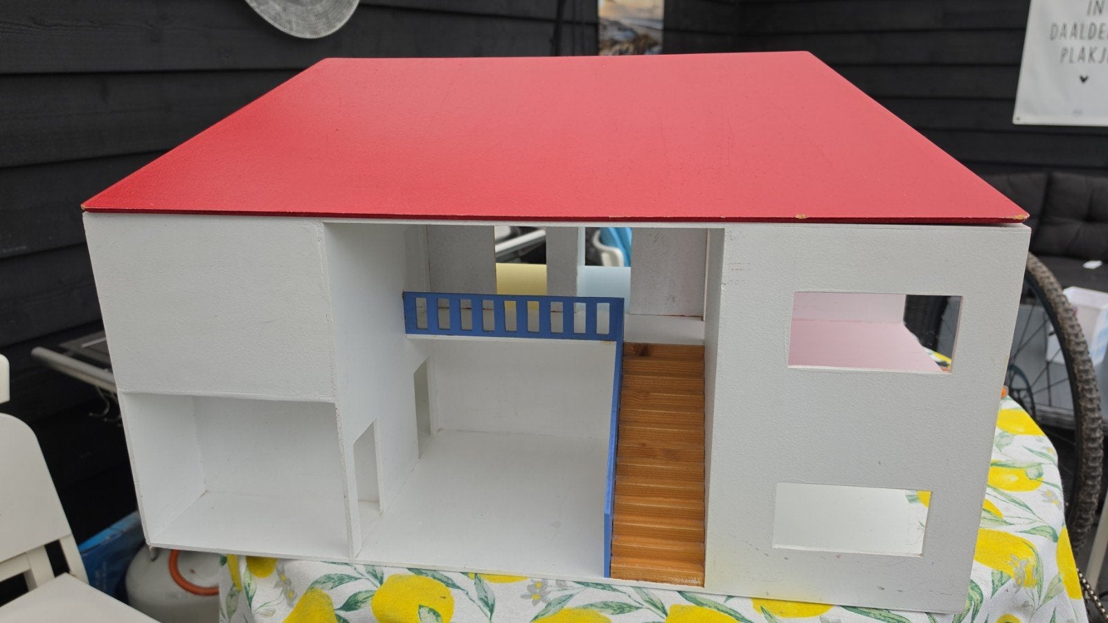 playmobil huis op schaal gemaakt voor playmobil., Ophalen, Gebruikt, Poppenhuis