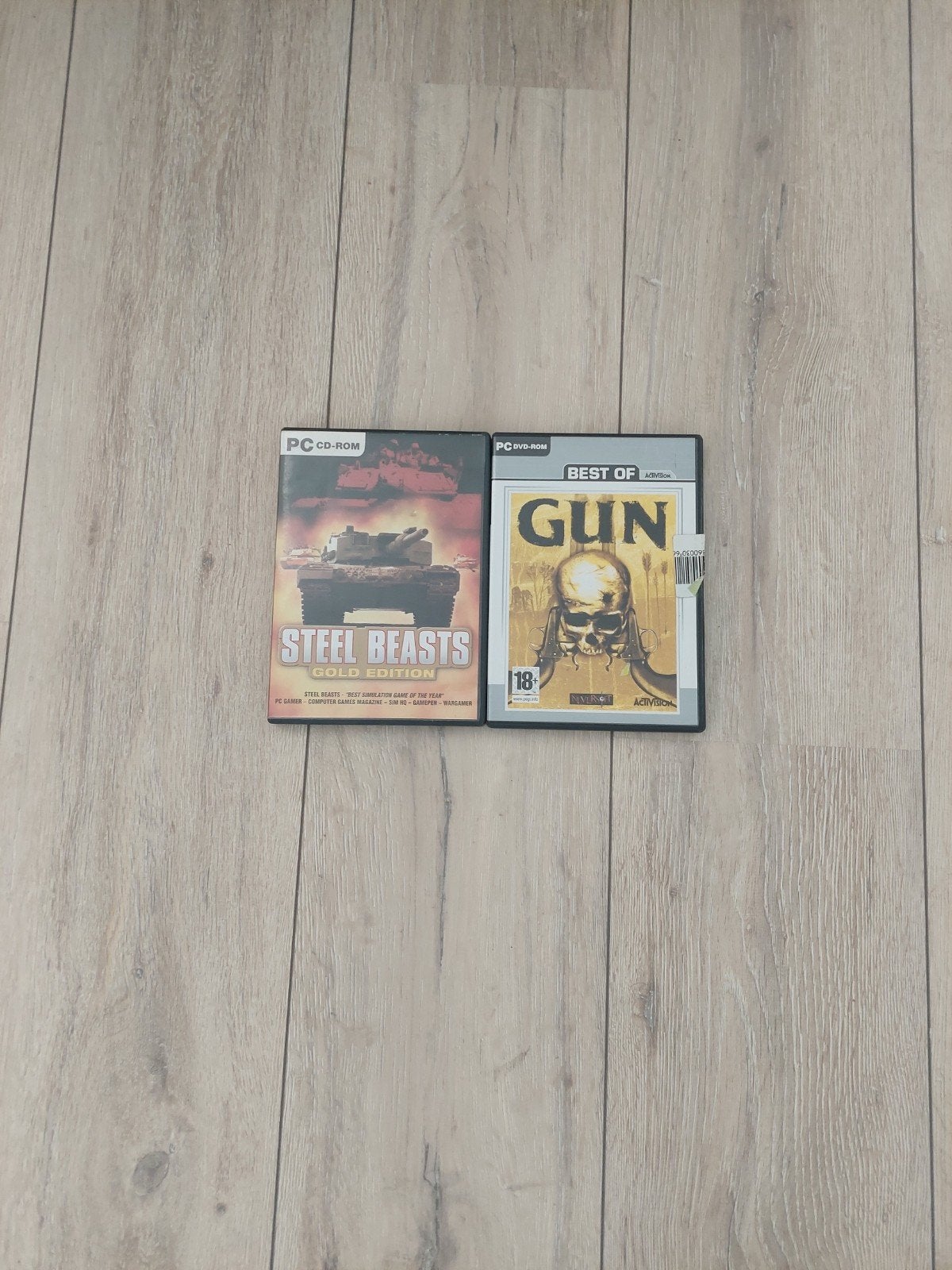 PC CD-ROM Games: Steel Beasts Gold Edition & GUN, Spelcomputers en Games, Ophalen, Gebruikt, 1 speler, Vanaf 16 jaar