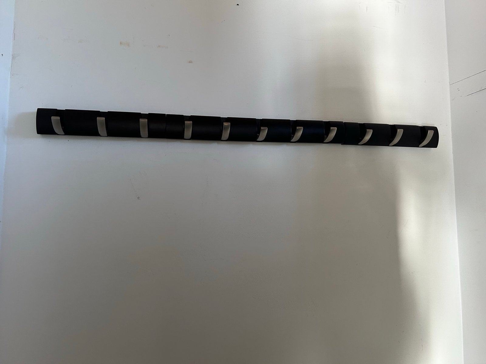 Moderne Kapstok - 3 losse delen, donkerbruin met rvs, Gebruikt, Minder dan 100 cm, Metaal, Ophalen