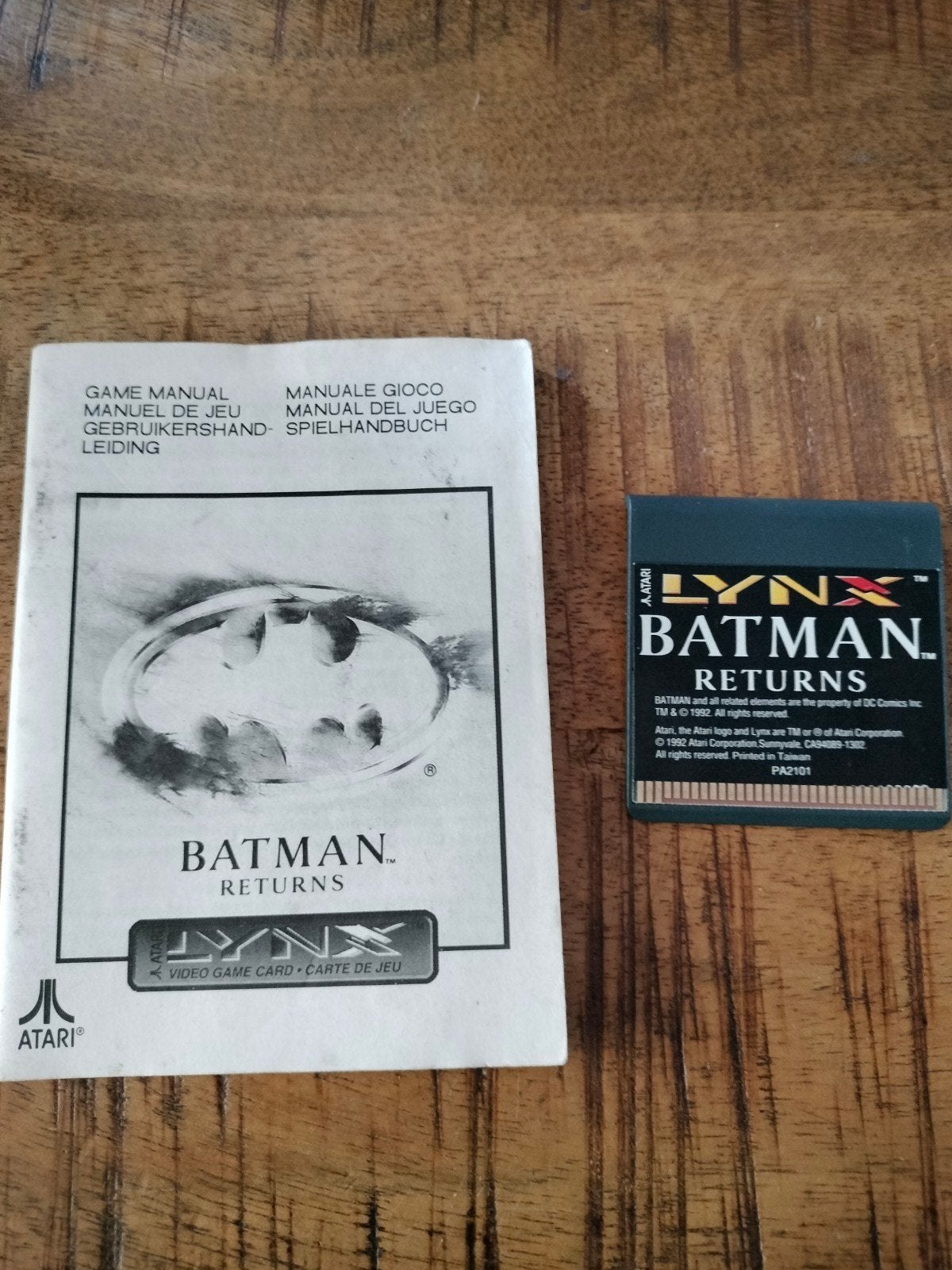 Atari Lynx Batman Returns Game met Handleiding, Spelcomputers en Games, Avontuur en Actie, 1 speler, Ophalen of Verzenden, Vanaf 7 jaar